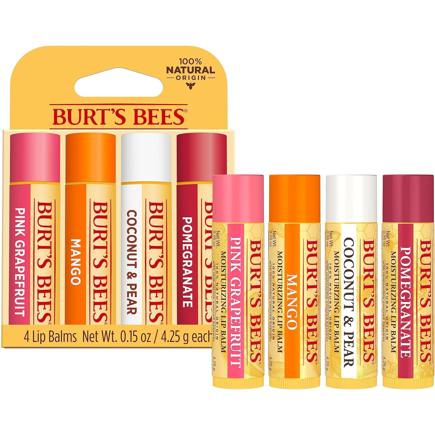 Burt's Bees Natural Moisturizing Lip Balm - Superfruit Flavor | Hydrating & Nourishing Formula