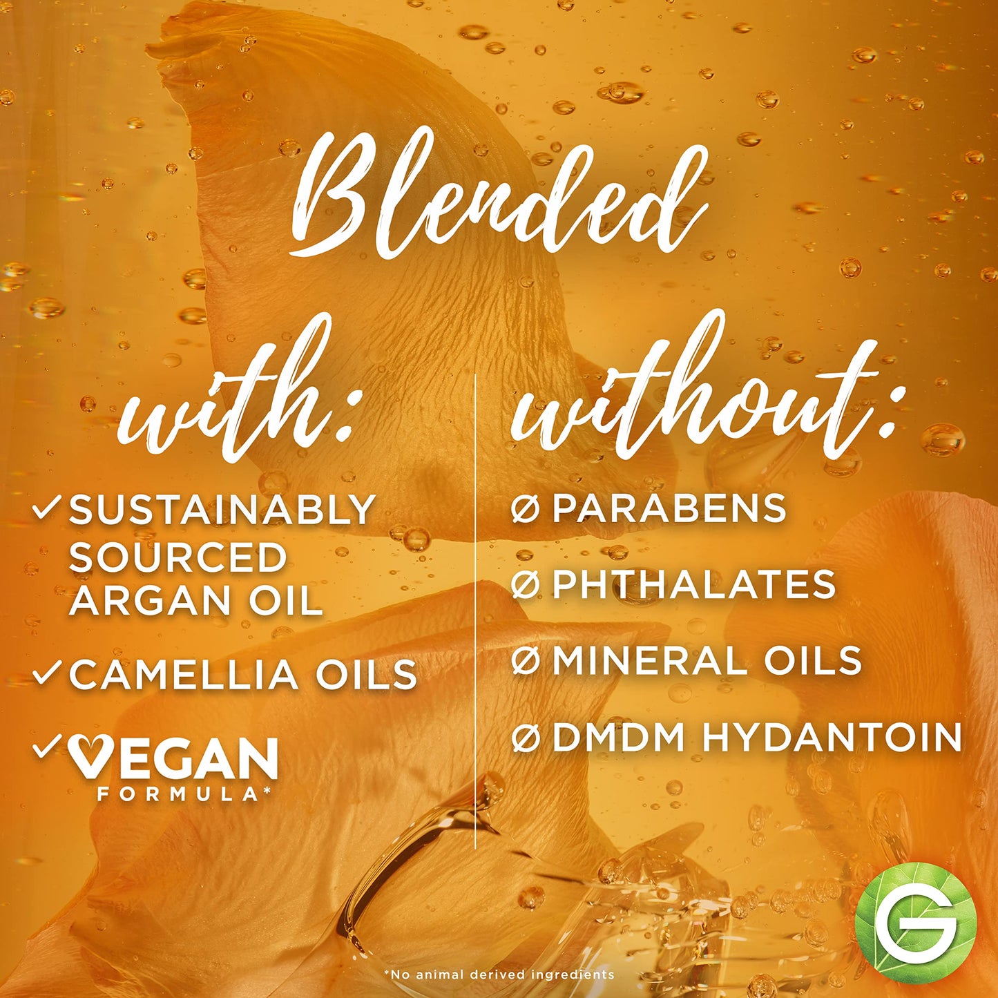 Garnier Whole Blends Moroccan Argan & Camellia Oils Illuminating Shampoo for Silky Shine, 12.5 Fl Oz, 3 Count (Packaging May Vary)