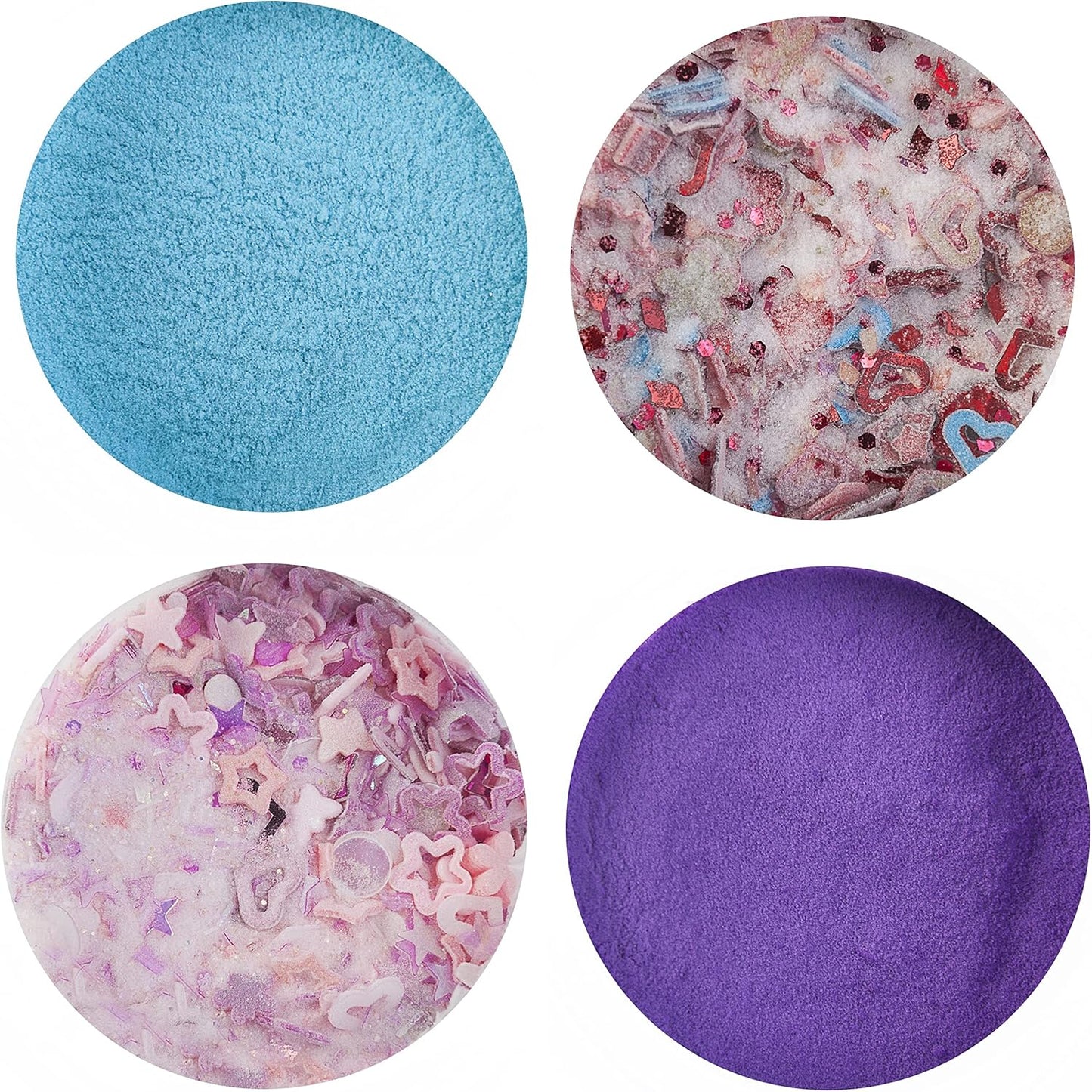 Acrylic Powder Set - 14 Colors Glitter Nail Sequins & Holographic Shapes for Professional Nail Art