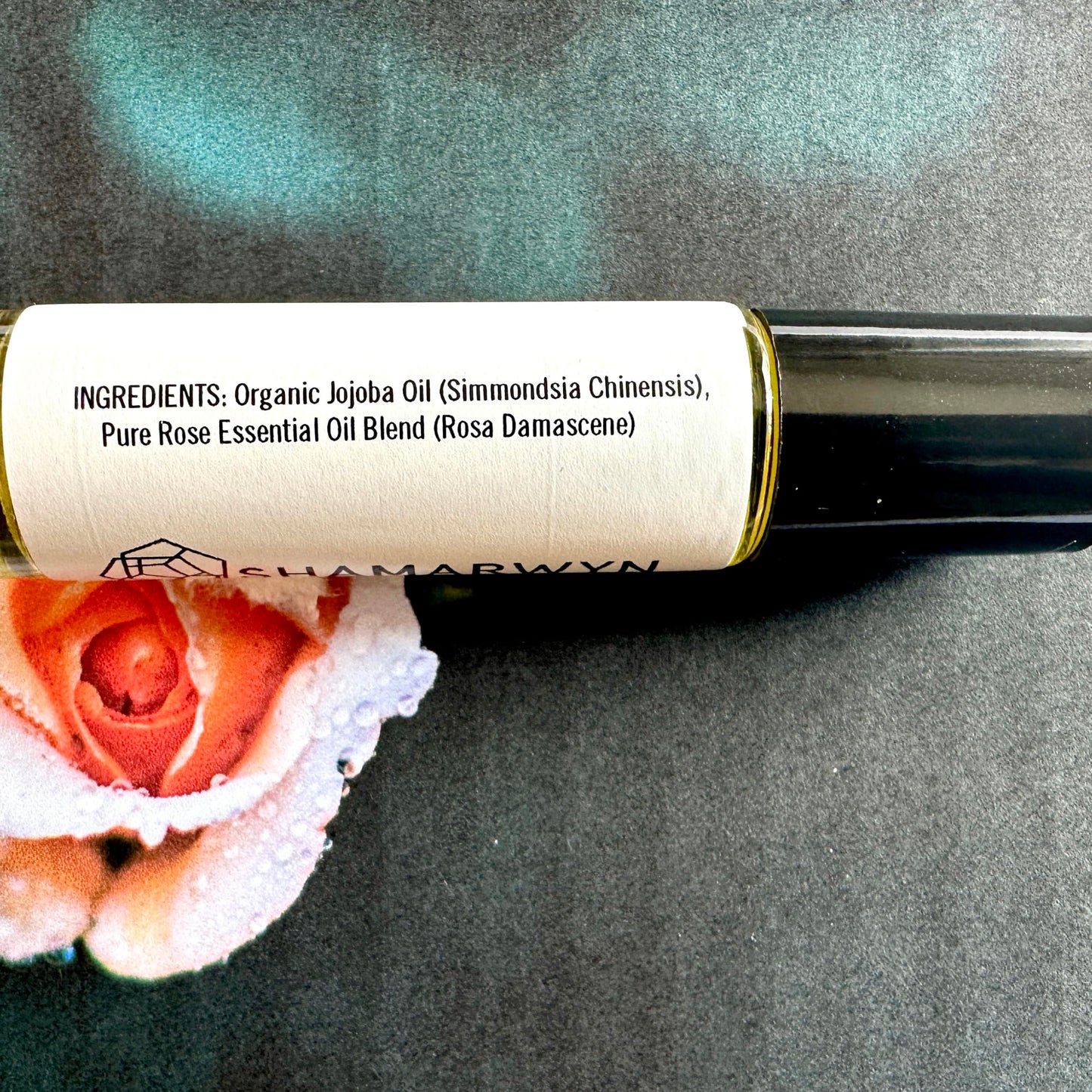 shamarwyn Rose Perfume Oil, Natural Organic, Botanical Fragrance, Pure Essential Oil Blend, Roll-On 10ml