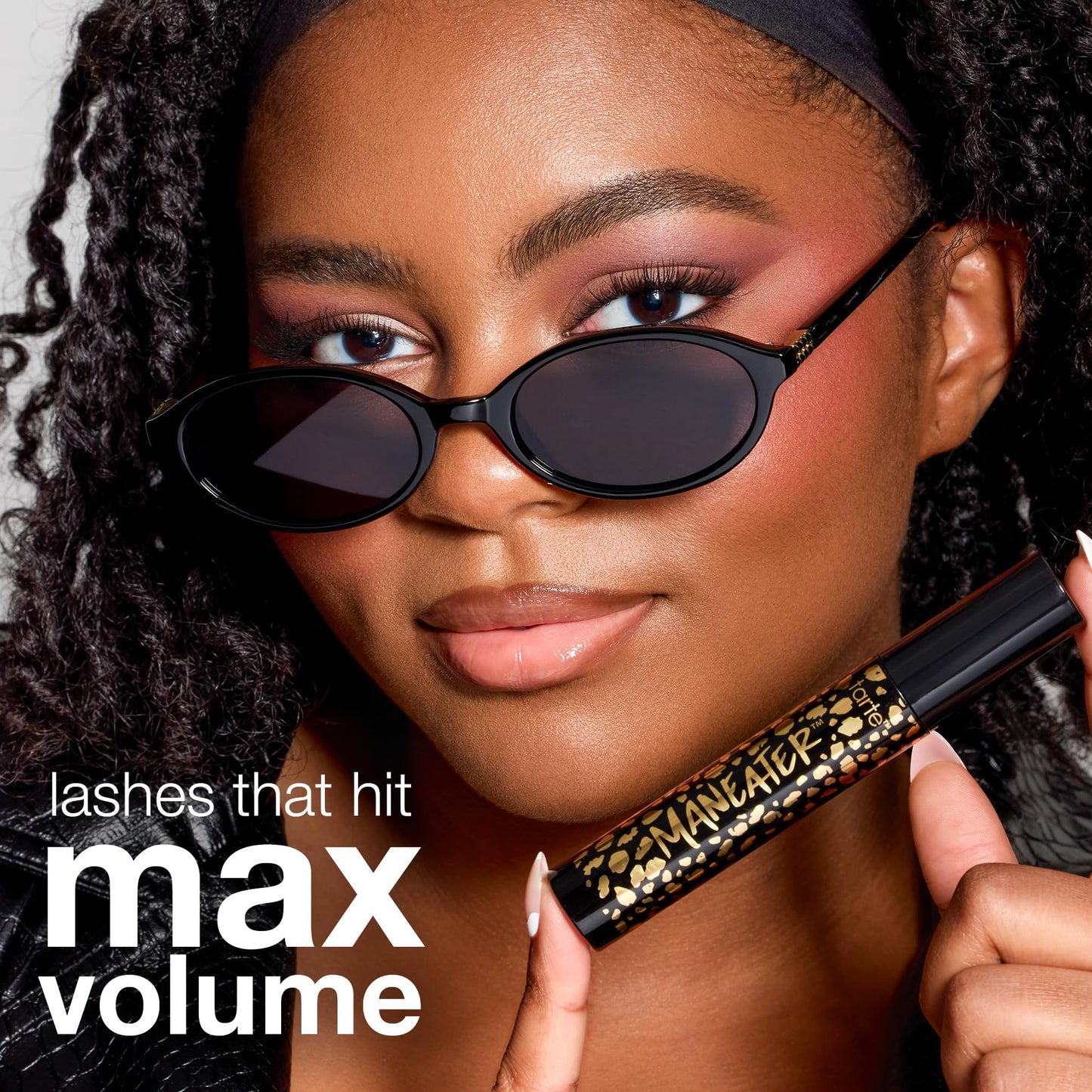 tarte maneater mascara – Extreme Curl, Instant Volume & Length, 16HR Ultra-Creamy Longwear Eye Makeup, Cruelty-Free, full size, black