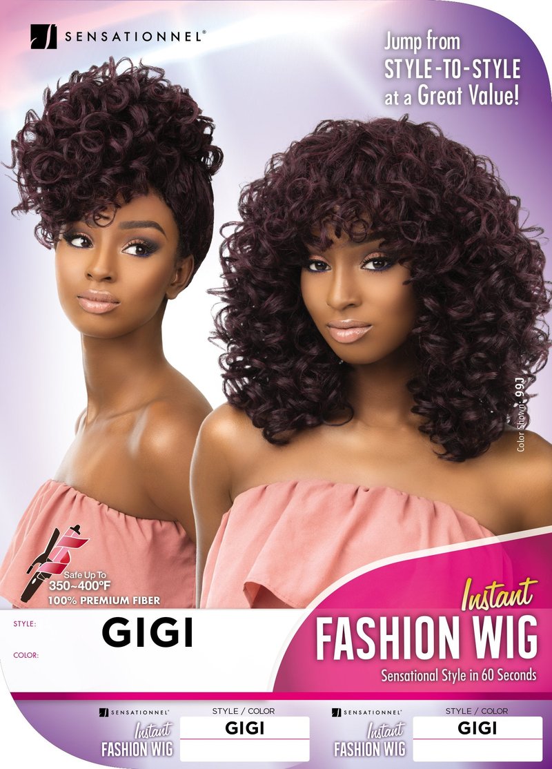 Sensationnel Instant Fashion Wig - Ifw Gigi Synthetic Quick On The Go Styling Comfort Pre Made Styled (1B OFFBLACK)