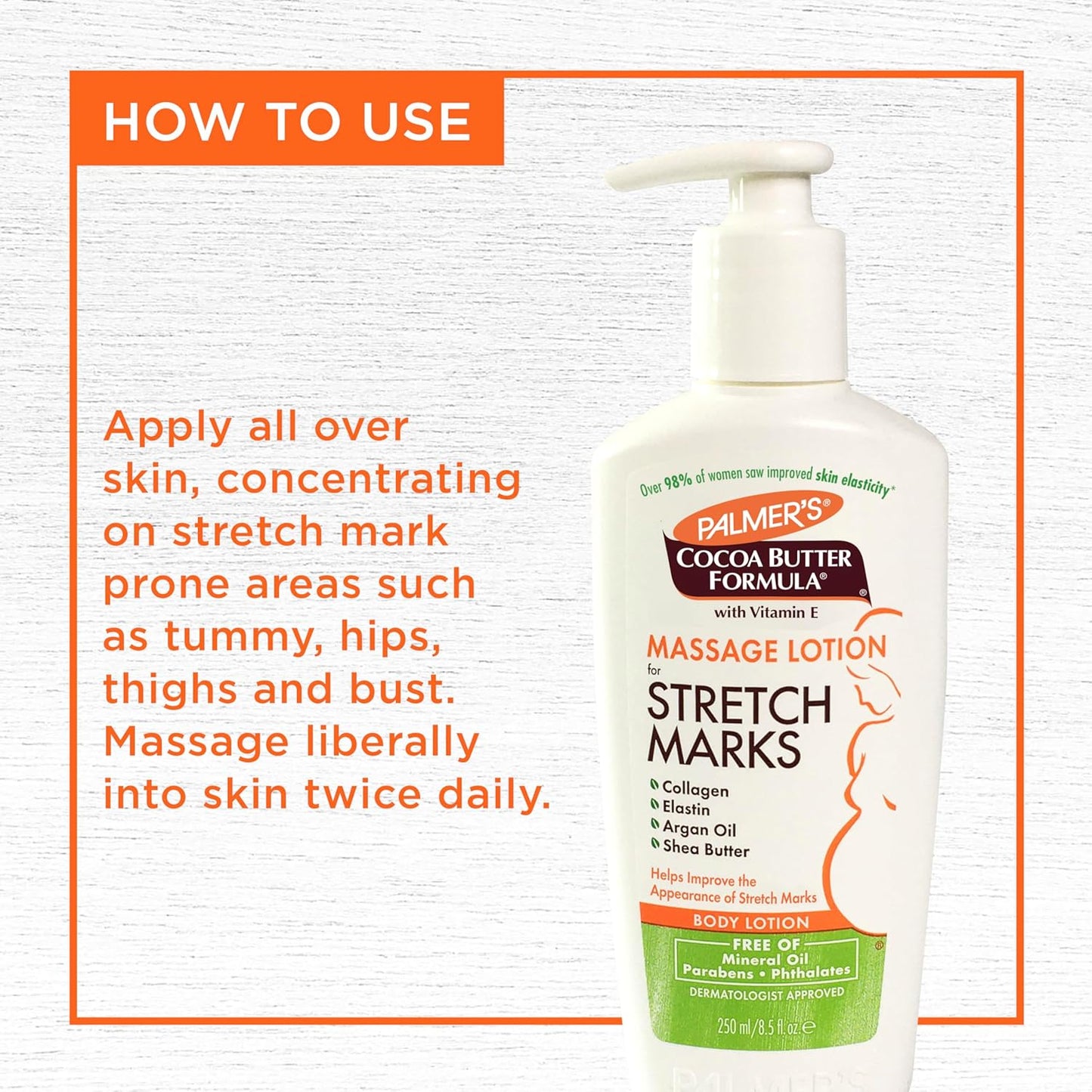 Palmer's Cocoa Butter Formula Massage Lotion - Stretch Marks & Pregnancy Skin Care | 8.5 Oz with Collagen & Shea Butter