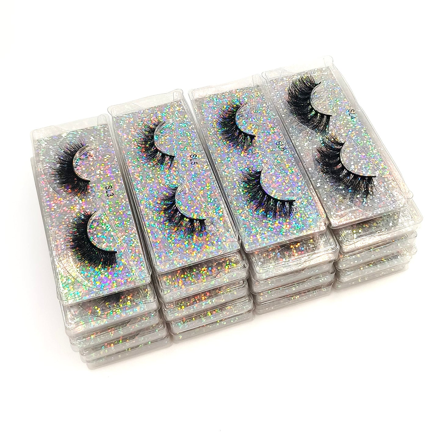 U-Hotmi 12mm Faux Mink Lashes 10 pairs Natural Thick Lashes Pack Fluffy Wholesale Fales Eyelashes