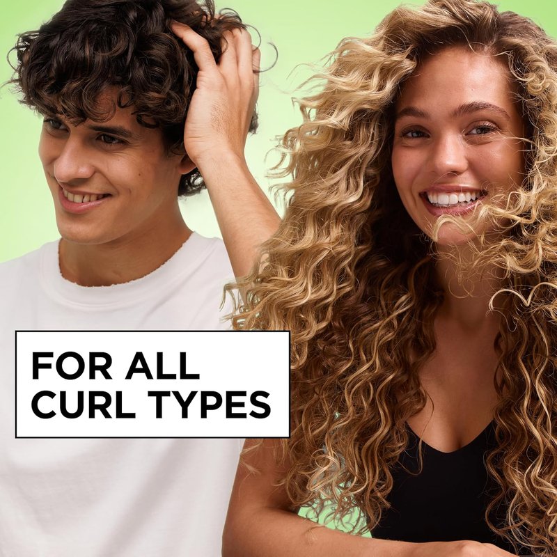 Garnier Fructis Curl Nourish Air Dry Cream - Sulfate-Free Leave-In Conditioner for Moisture & Frizz Control | 16.9 Fl Oz
