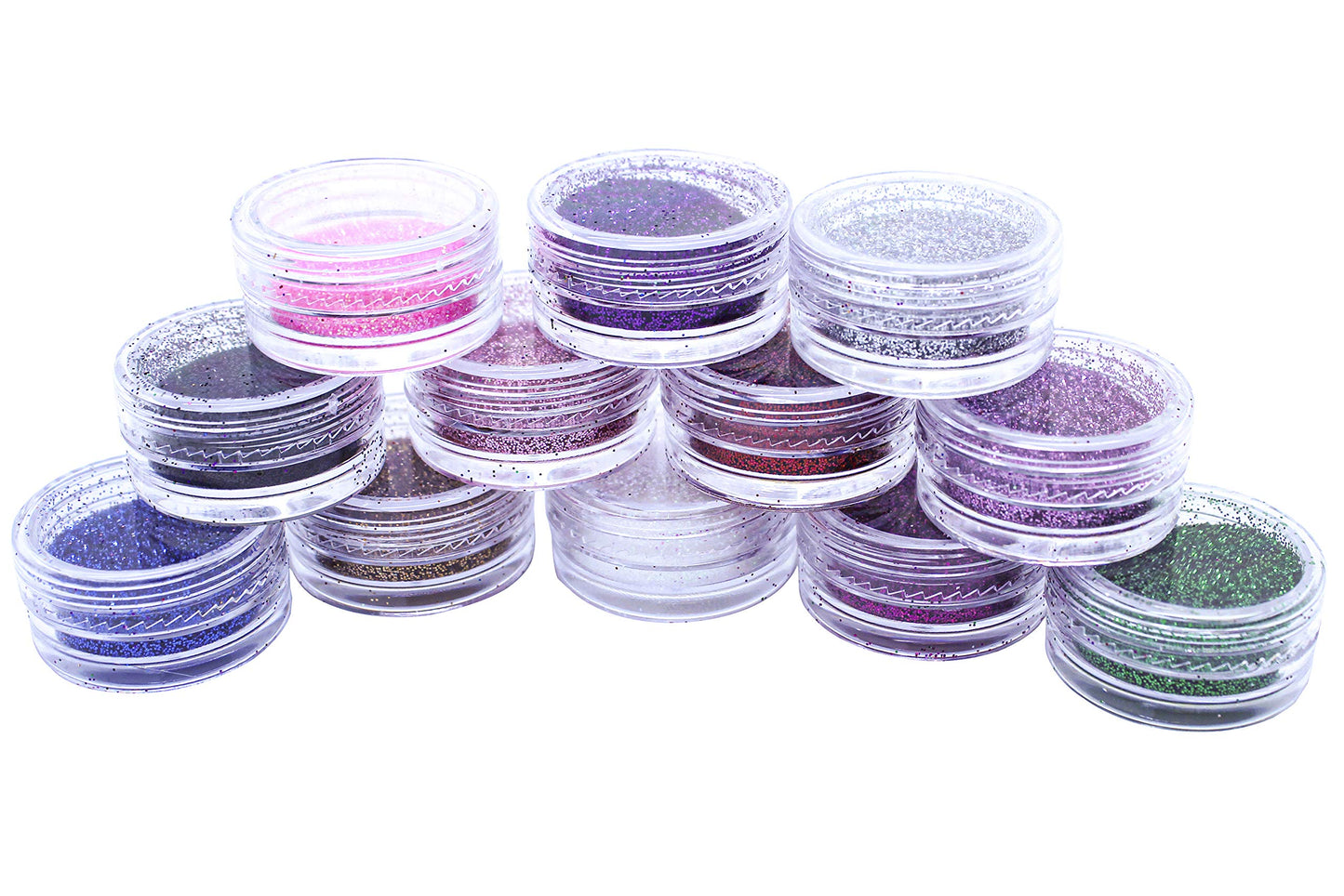 Ultra FINE Glitter for Gel Nail Art Pots Set - NYK1 DUST Powder, Face Paint Makeup, Hair, Nail Polish Craft, Festival Party Colors
