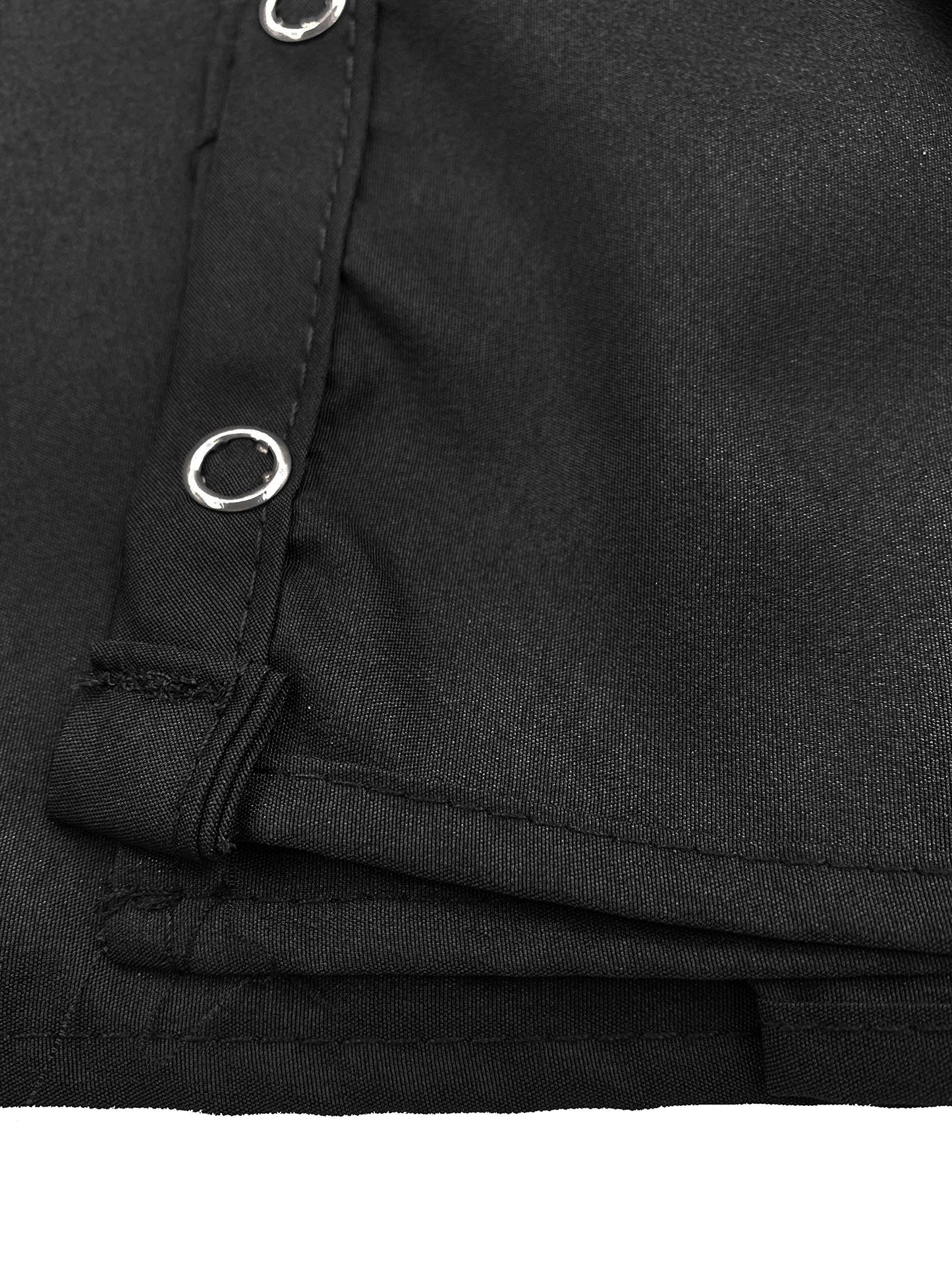 BD Barber Oversized Styling Cape with Snap Closure, Cut to Fit and Flatter a Larger Figure, Fits Up to 28" Neck, Soft Poly/Nylon Blend Fabric, Water Resistant, Machine Washable, Black