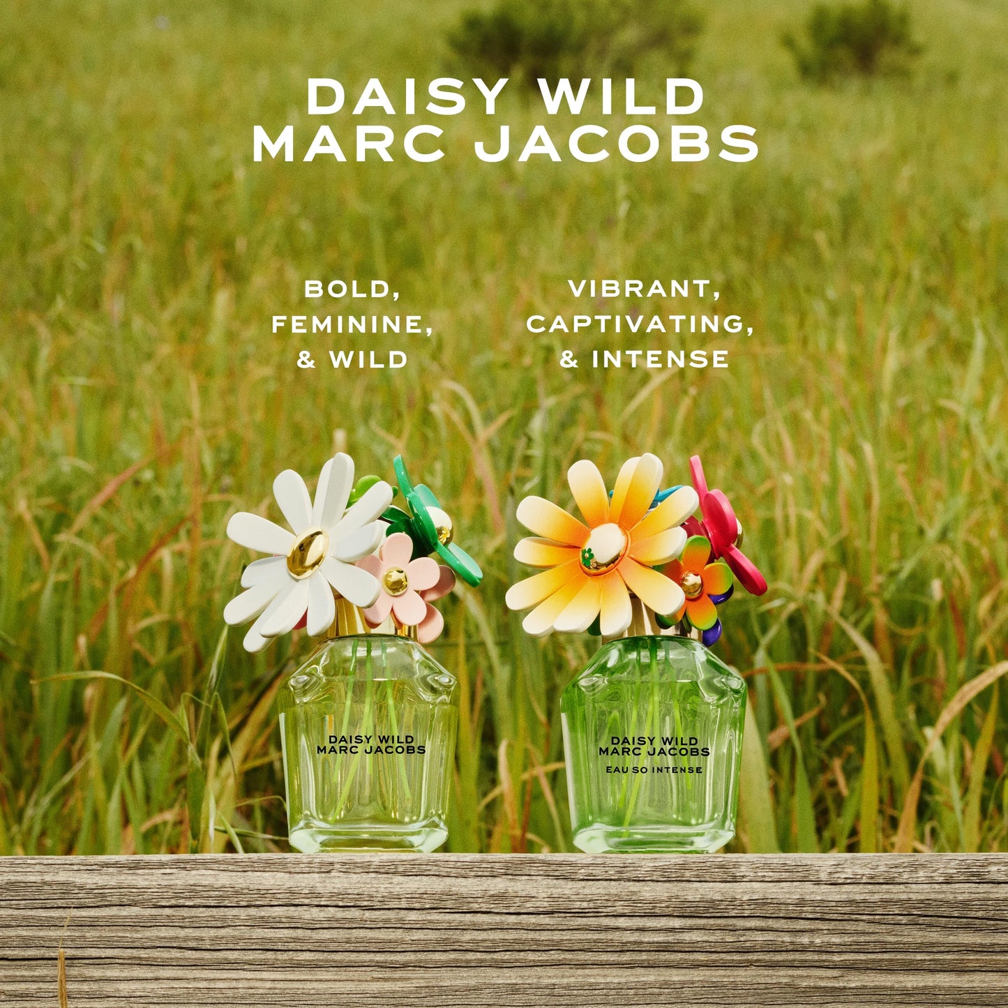 Marc Jacobs Daisy Wild Intense Eau de Parfum - Adventurous Floral Women's Perfume - With Notes of Banana Blossom, Jasmine Extract & Tuberose, Amber & Sandalwood 0.33 fl. Oz