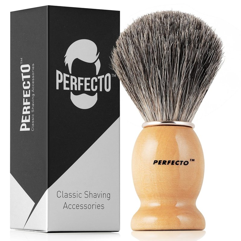 Shaving Brush for Men - Synthetic Bristles for Ultimate Wet Shave | Perfect for Safety & Double Edge Razors