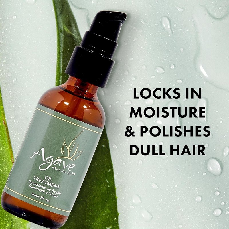 Agave Healing Oil Treatment - Lightweight Rejuvenating Hair Oil for All Hair Types | Natural Agave Extract, 2 Fl Oz
