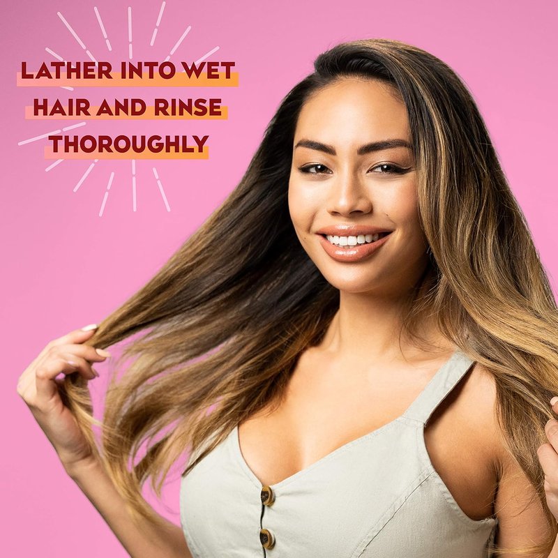 OGX Frizz-Free Keratin Smoothing Oil Shampoo - 5-in-1 Formula for Frizzy, Shiny Hair | 13 Fl Oz