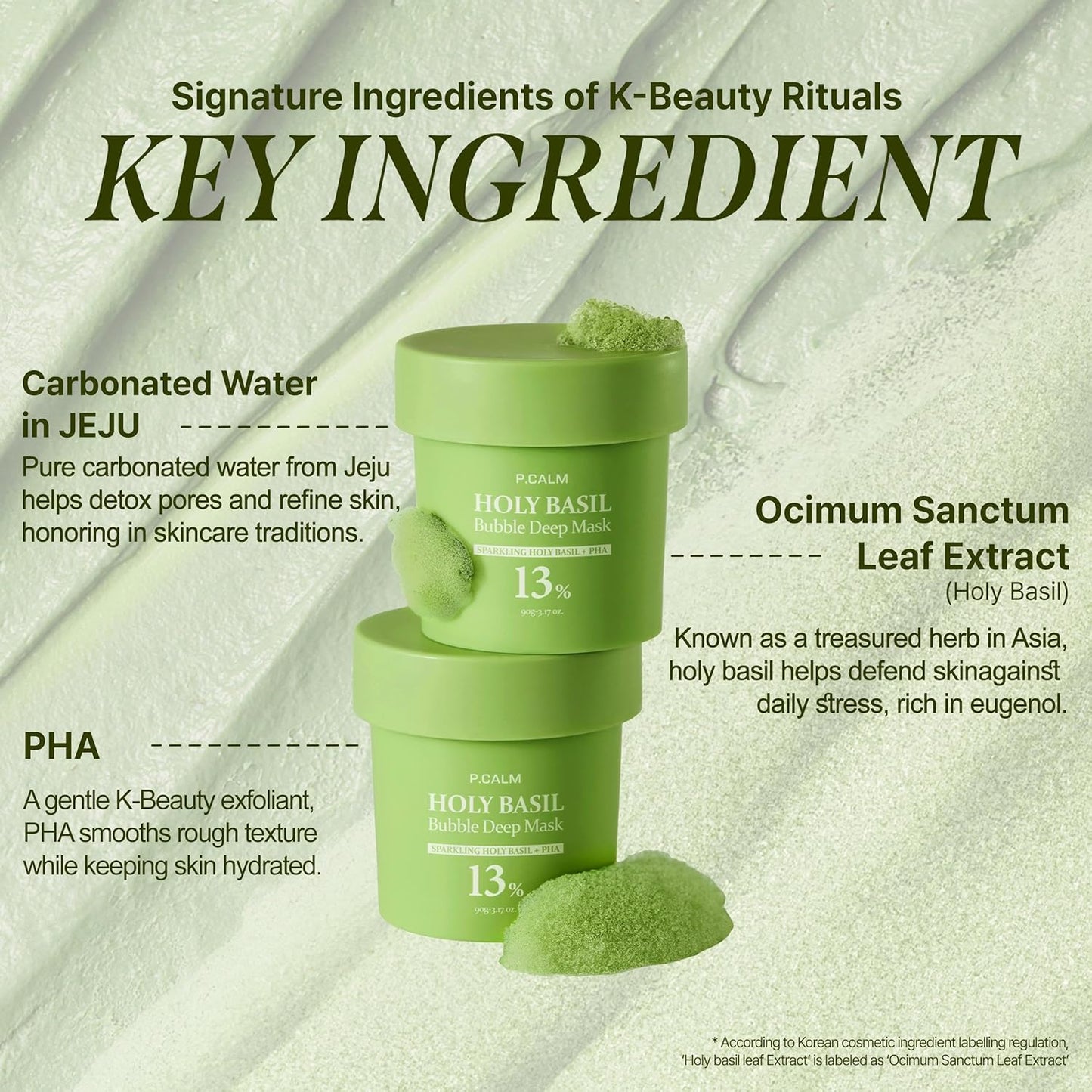 Viral Holy Basil Bubble Mask - Deep Cleansing Pore Treatment + Dual Brush Set | Carbonated Water & Holy Basil