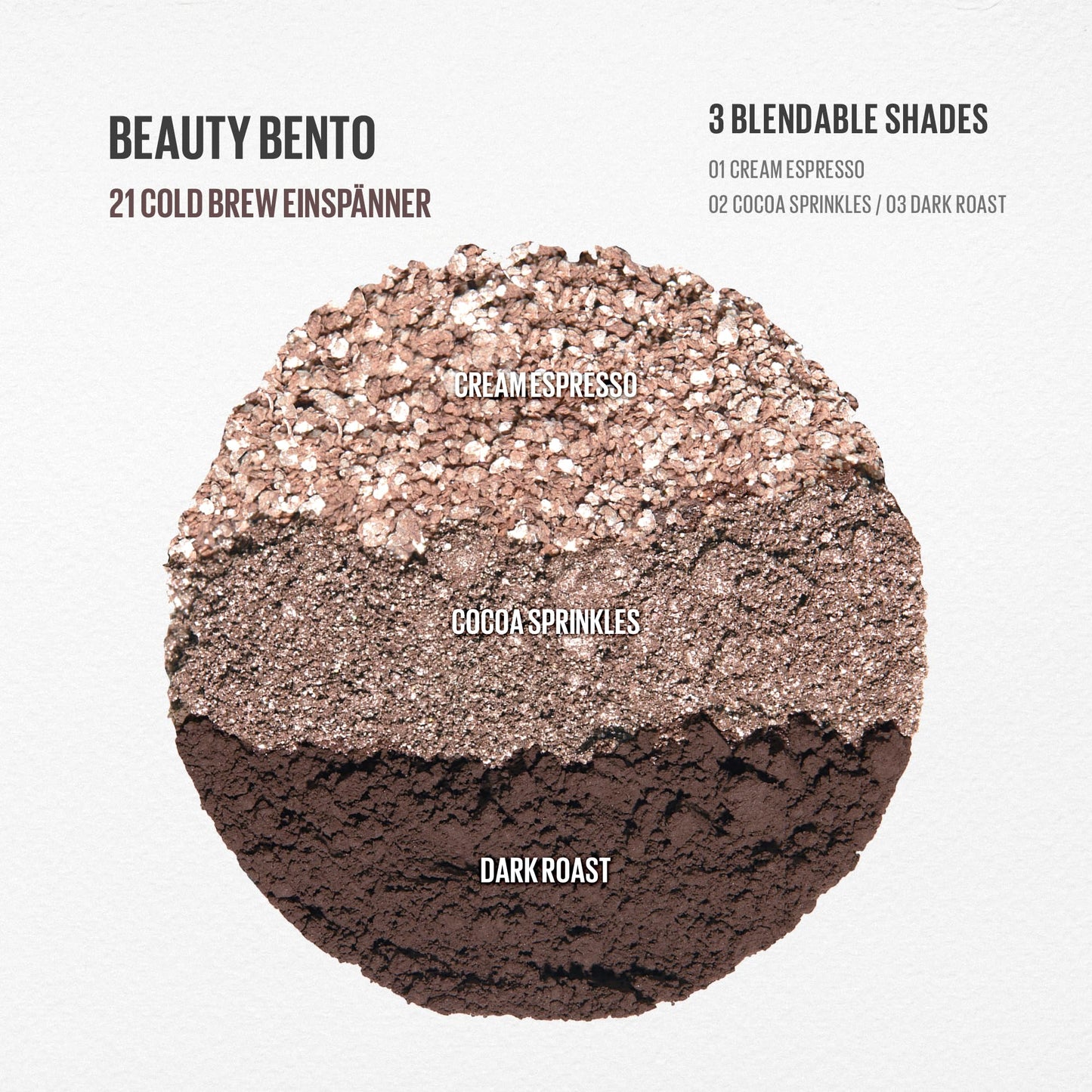 Kaja Beauty Bento Collection | Glitter + Shimmer + Matte | 21 Cold Brew Einspänner - Soft Ash Gray | 2019 Best of Beauty Award in Glitter