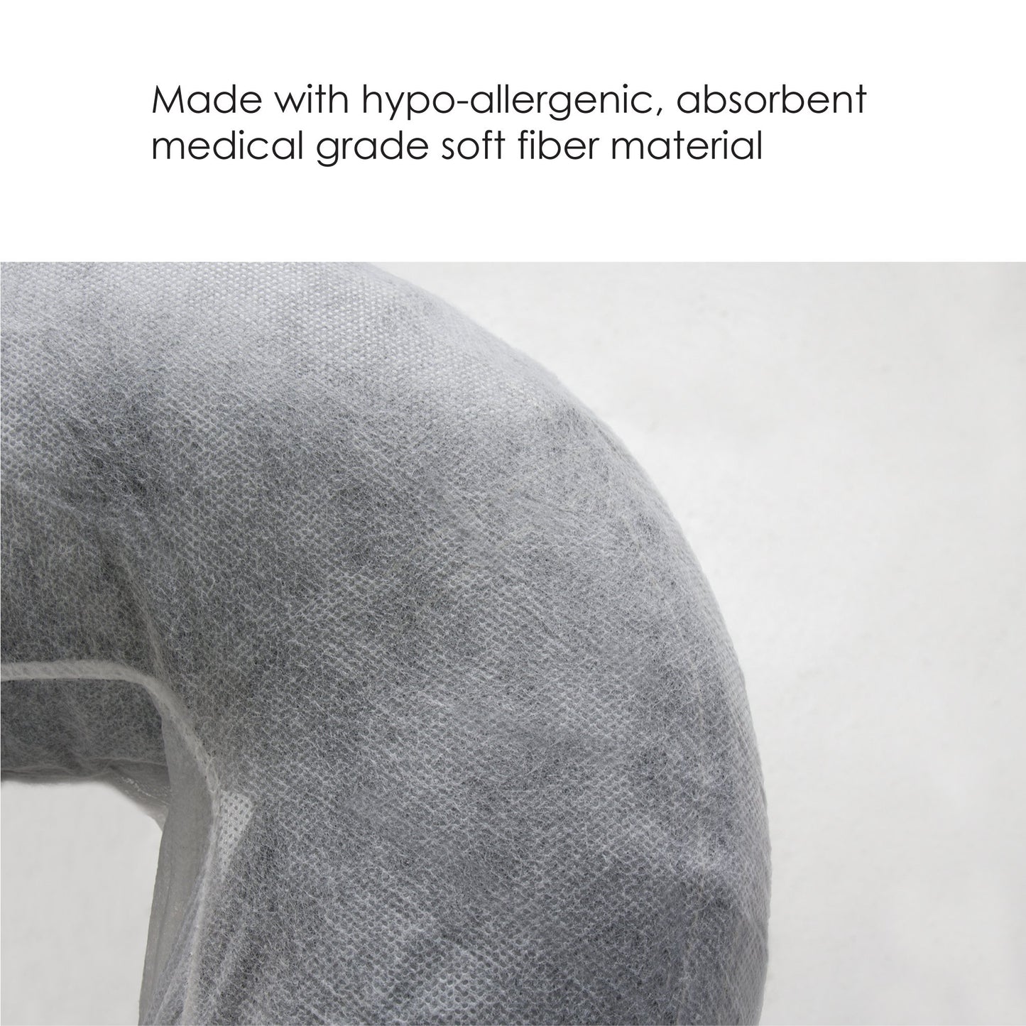 EARTHLITE Fitted Disposable Face Cradle Covers – Medical-Grade, Soft, Non-Sticking Massage Face Covers/Headrest Covers for Massage Tables & Massage Chairs