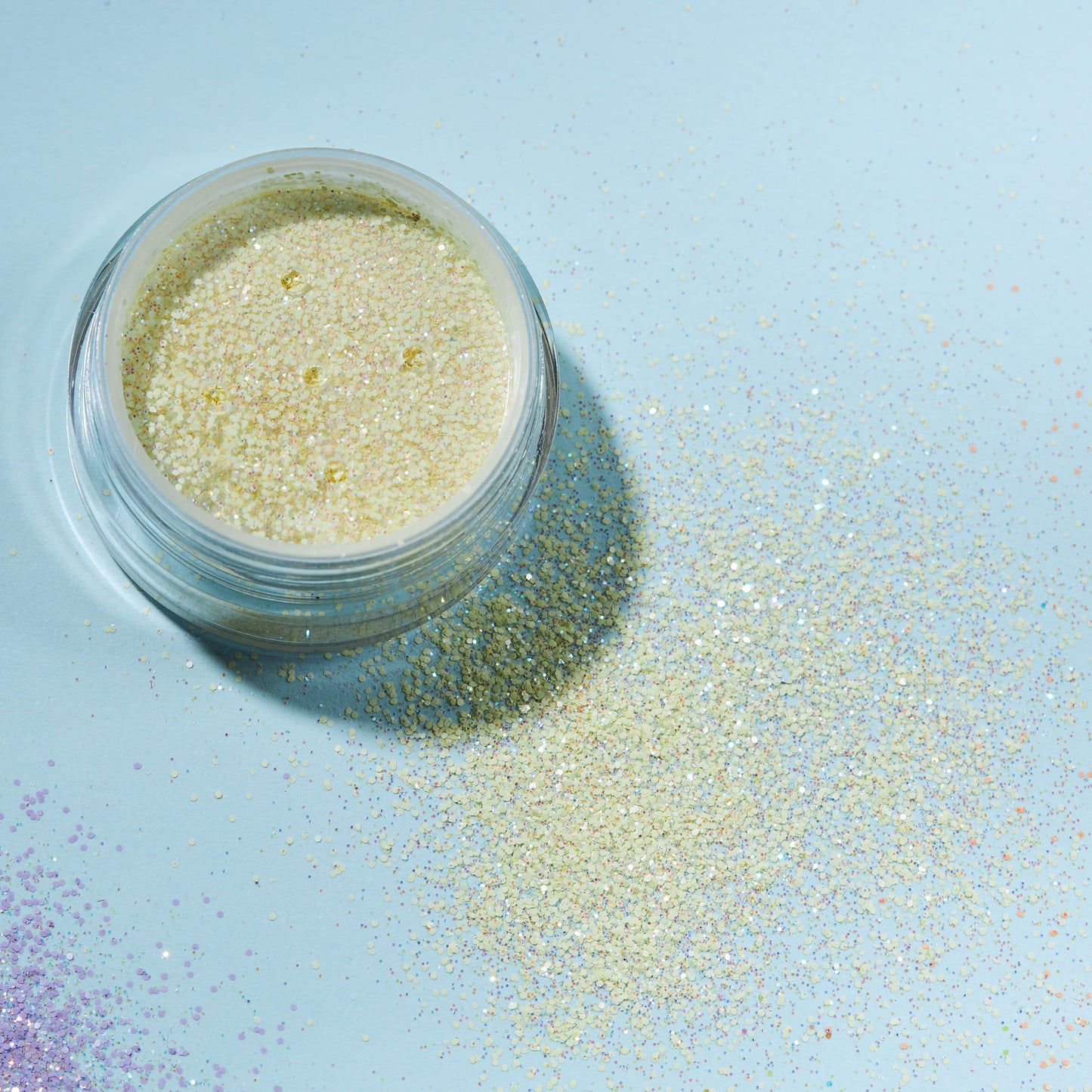 Pastel Glitter Shakers by Moon Glitter – 100% Cosmetic Glitter for Face, Body, Nails, Hair and Lips - 0.10oz - Set of 5 colours