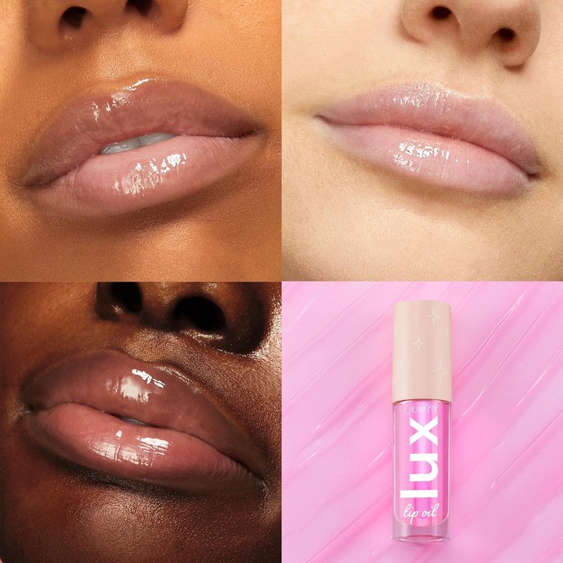 ColourPop Lux Lip Oil - Hydrating Tinted Lip Oil with Chamomile & Calendula - Nourishing Raspberry Mojito (0.16 oz)