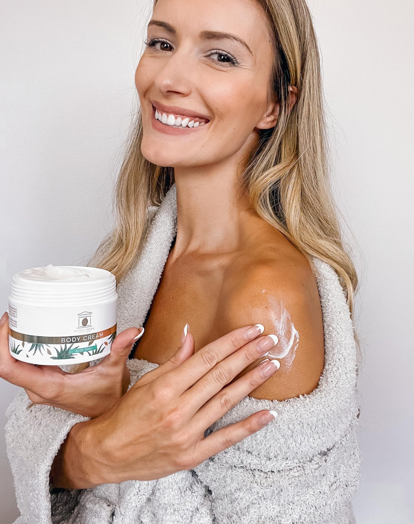 The Olive Temple Body Cream with Olive Oil & Aloe Vera - Deep Hydration and Nourishment, 7.05 fl. oz