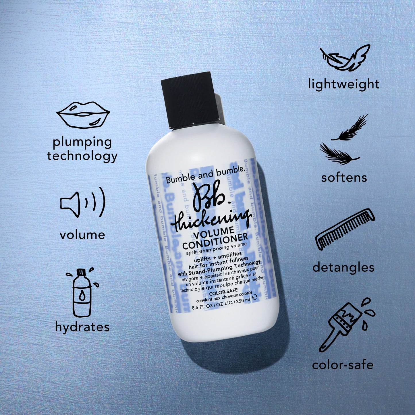 Bumble and bumble. Thickening Hair Volumizing Starter Travel Size Gift Set | Thickening Shampoo, Conditioner + Dryspun Texture Spray | Includes 3 Pieces |For Fine to Medium Hair| Perfect for Gifting