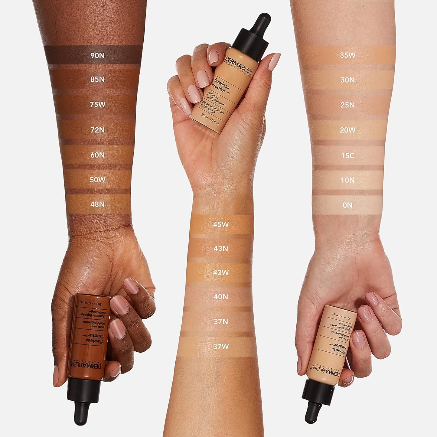 Dermablend Flawless Creator Liquid Foundation - Full Coverage, Lightweight, Natural Finish | 1 Fl Oz