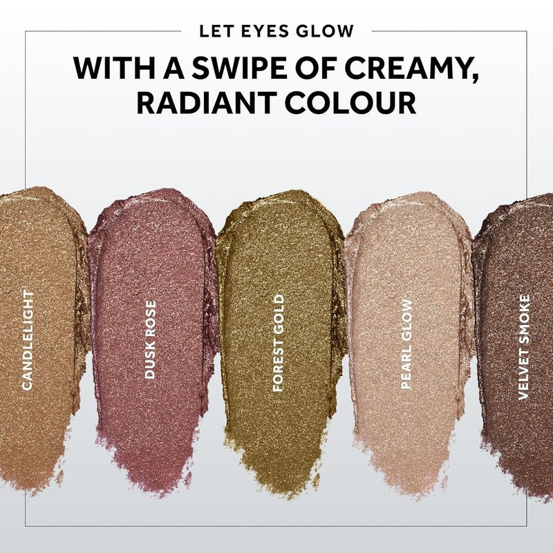 No7 Gilded Glimmer Cream Eyeshadow - Buildable Shimmer for Bold Color - Silky Long-Wear Makeup | Candlelight (3.4g)