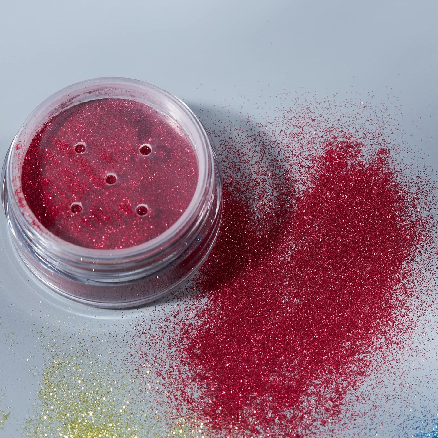 Ultrafine Cosmetic Glitter Dust - 100% Safe for Face, Body, Nails & Hair | 5g Red