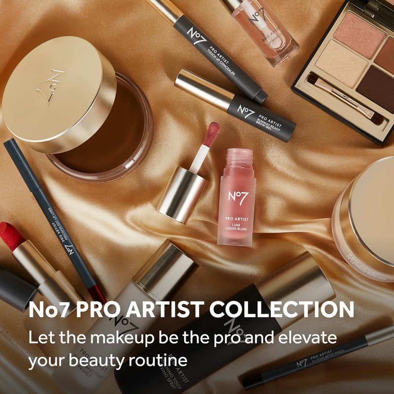 No7 Pro Artist Face Primer for Mature Skin - Blurring Makeup Primer for Long-Lasting Wear - Silky, Illuminating Finish for a Healthy-Looking Glow (1 Fl Oz)