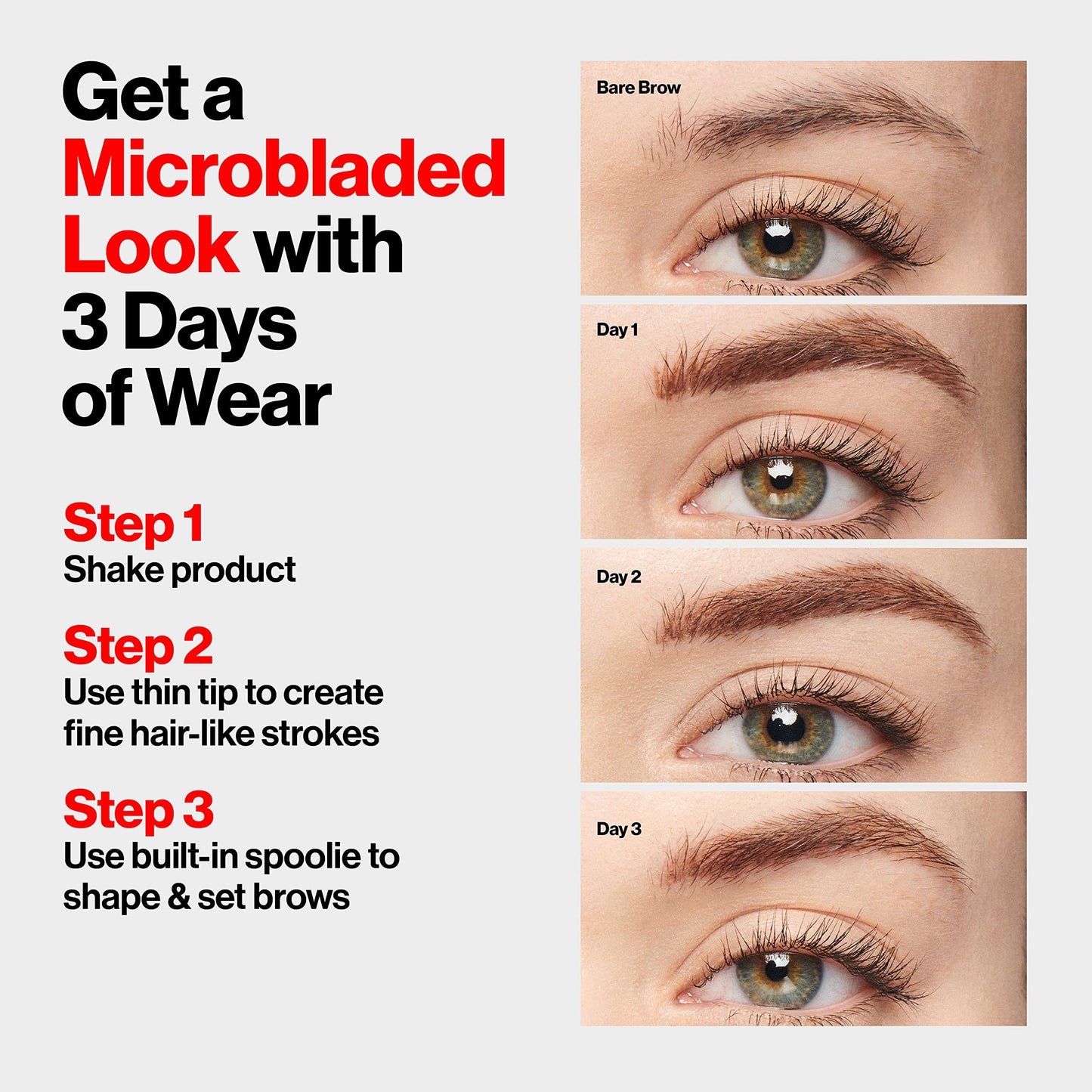 Revlon ColorStay 5-in-1 Semi-Permanent Brow Ink with Spoolie Brush