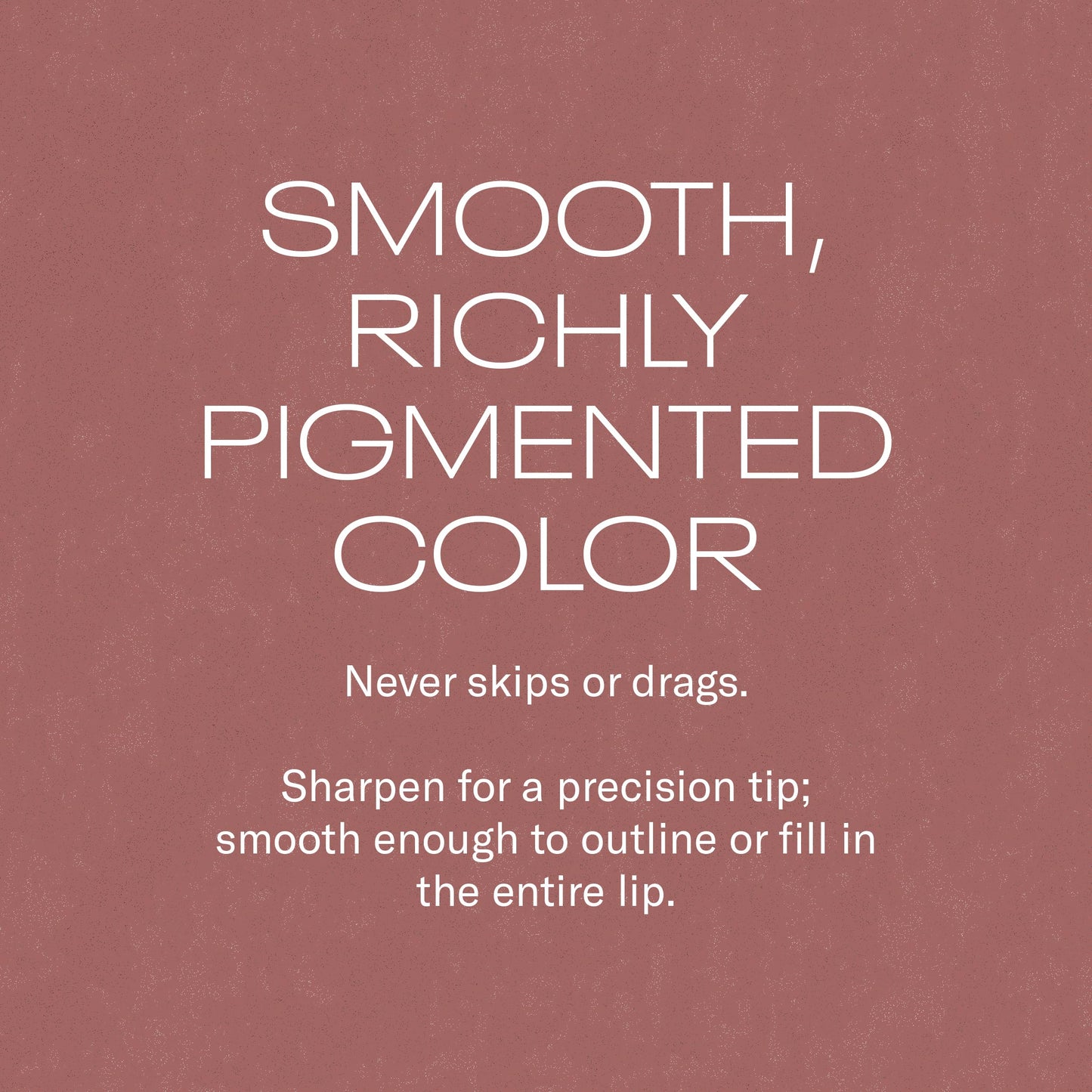 MOB Beauty Smooth Precision Waterproof Lip Liner, M1990 Cool-Toned Neutral, 100% Natural Formula Long-Wearing Lip Pencil, Plastic-Free, Vegan, Cruelty Free