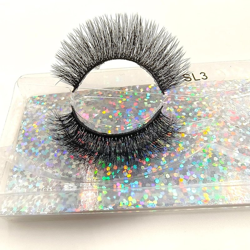 3D Faux Mink Lashes - Natural Fake Eyelashes | 16mm | 50 Pairs Bulk Pack