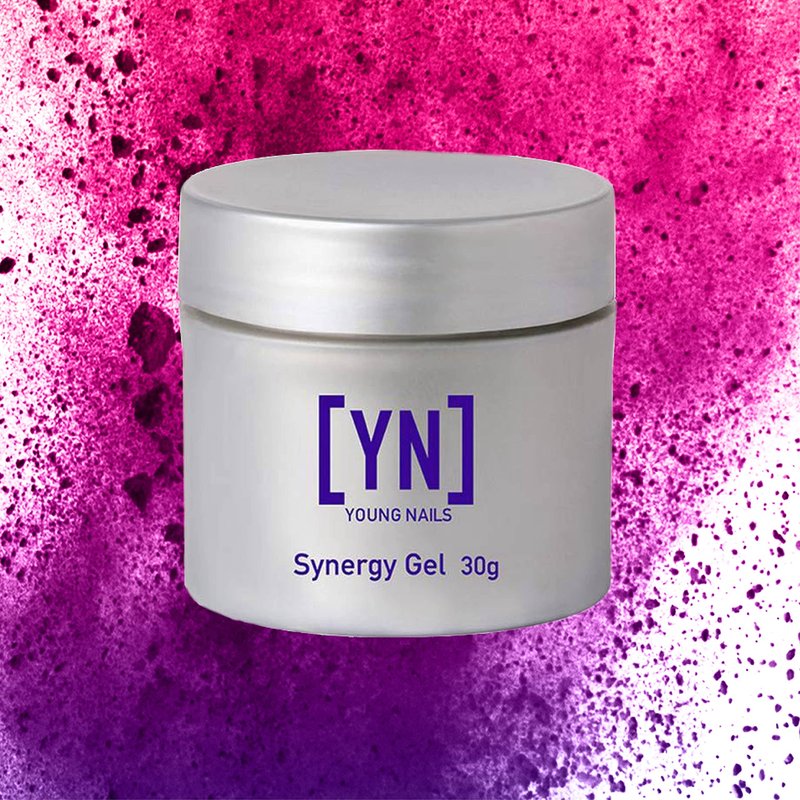 Young Nails Synergy Gel System, Building Gel - Hard Builder Gel, Superior Adhesion & Strength, Structured Nail Gel Builder - Sculptor Gel, Clear, 30g
