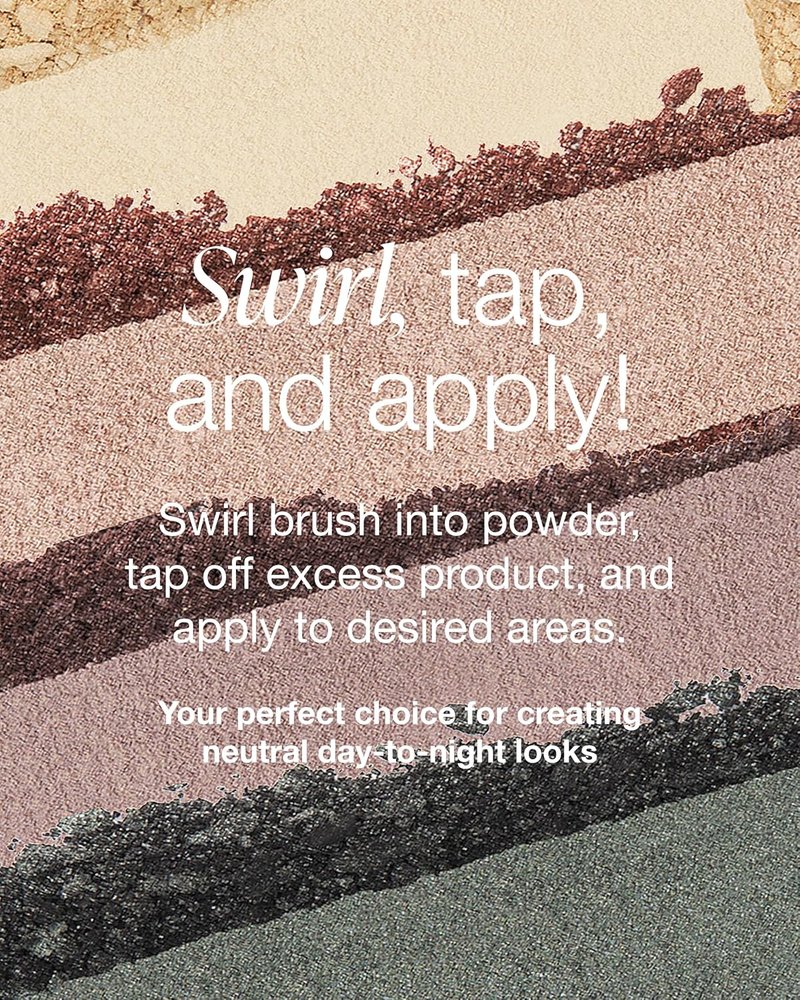 Mineral Fusion Eyeshadow Palette - 4 Versatile Shades in Matte, Satin & Shimmer Finishes | Natural Vegan Makeup - Glamping