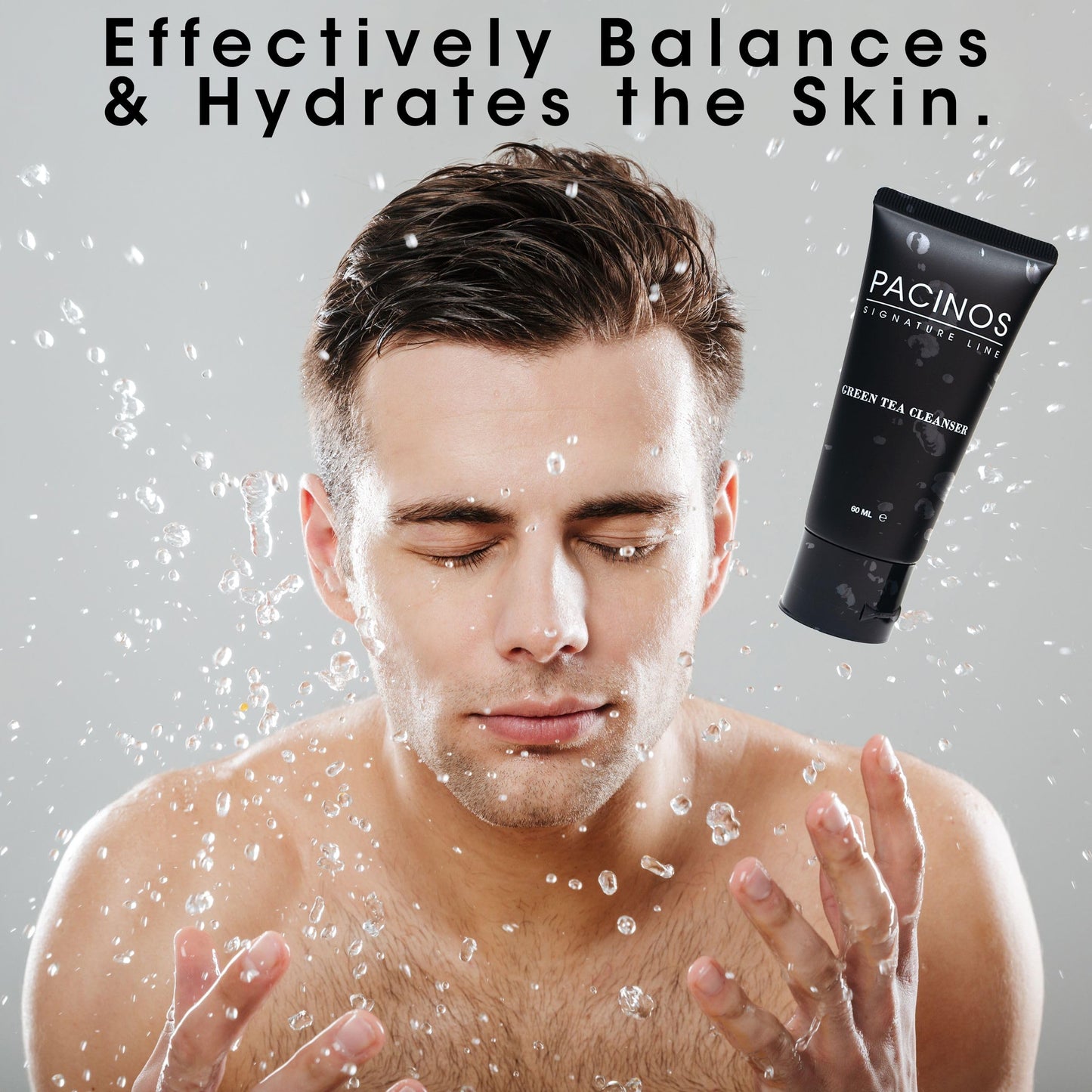 Pacinos Green Tea Cleanser - Gentle Facial Cleanser - Nourishing Antioxidant Face Wash for Balanced Skin