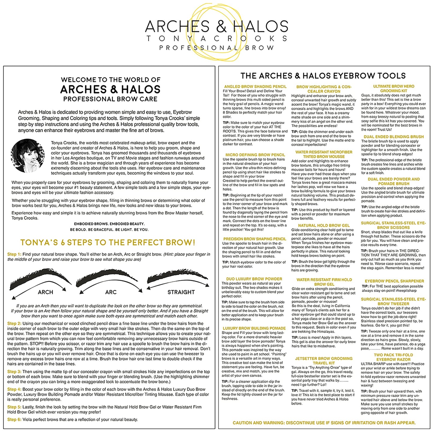 Arches & Halos Luxury Brow Building Pomade - Warm Brown - Tinting Brow Definer for Sculpting and Shaping Eyebrows - Soft, Smudge-Proof, Silky Texture - Lightweight Cream and Gel Blend - 0.016 oz