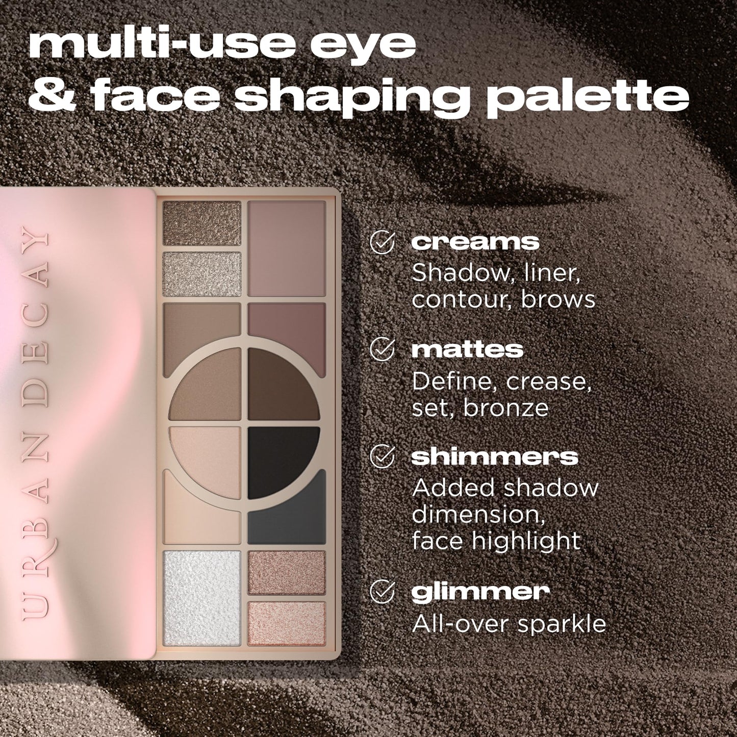 Urban Decay Naked Shaped Cool Palette & Natural Finish Makeup Setting Spray Bundle - Multi-Use Neutrals - All Nighter Waterproof Setting Spray (4 Fl Oz) for Transfer-Resistant Eye & Face Makeup