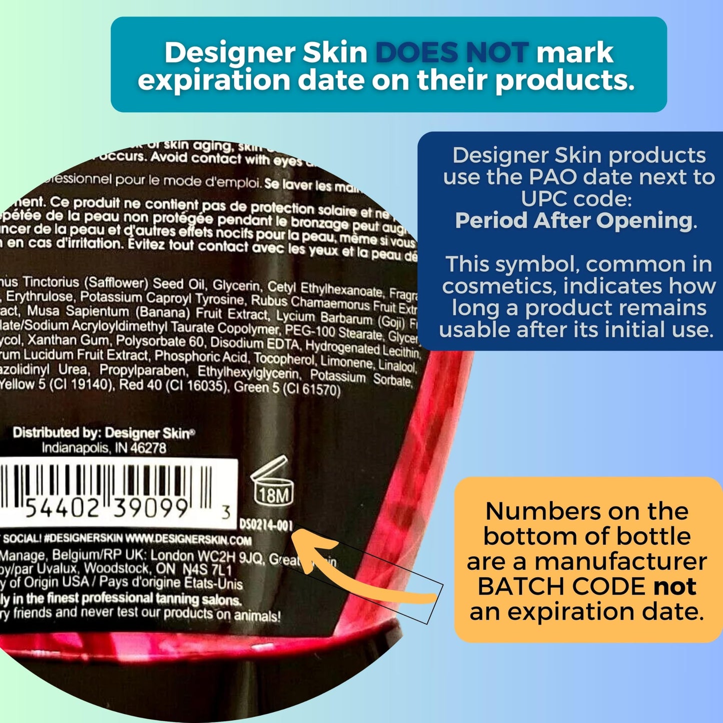 Australian Gold Designer Skin Obvious 18X Bronzer Tanning Bed Lotion 13.5 ounces