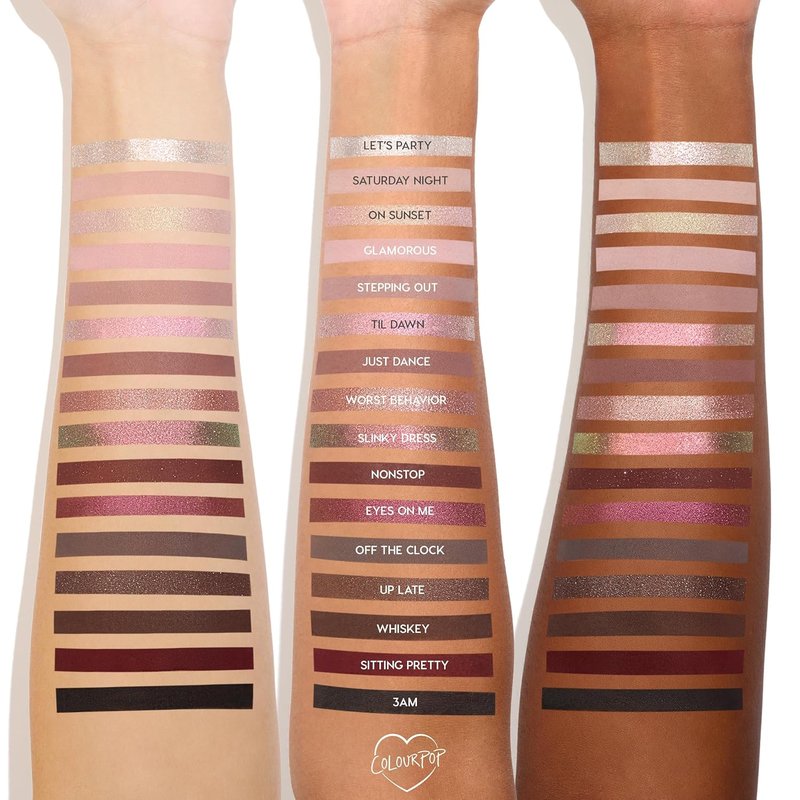 ColourPop After Hours Eyeshadow Palette - Smokey Mauve Makeup with Metallic & Matte Finishes | High-Pigment, Blendable Formula (0.65 oz)