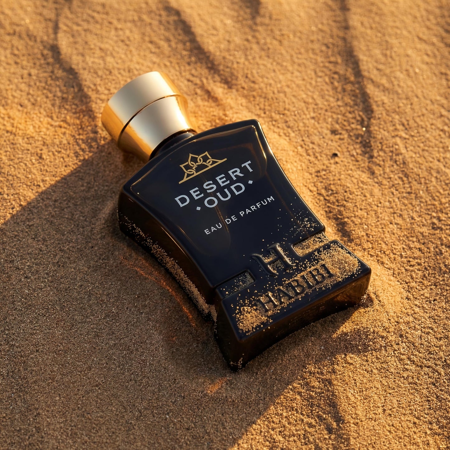 H HABIBI Desert Oud Perfume for Men - 2.5 oz (75ML) Long Lasting Arabian Cologne, Bold Floral Woody Men Perfume, Luxury Fragrance Gift for Special Occasions
