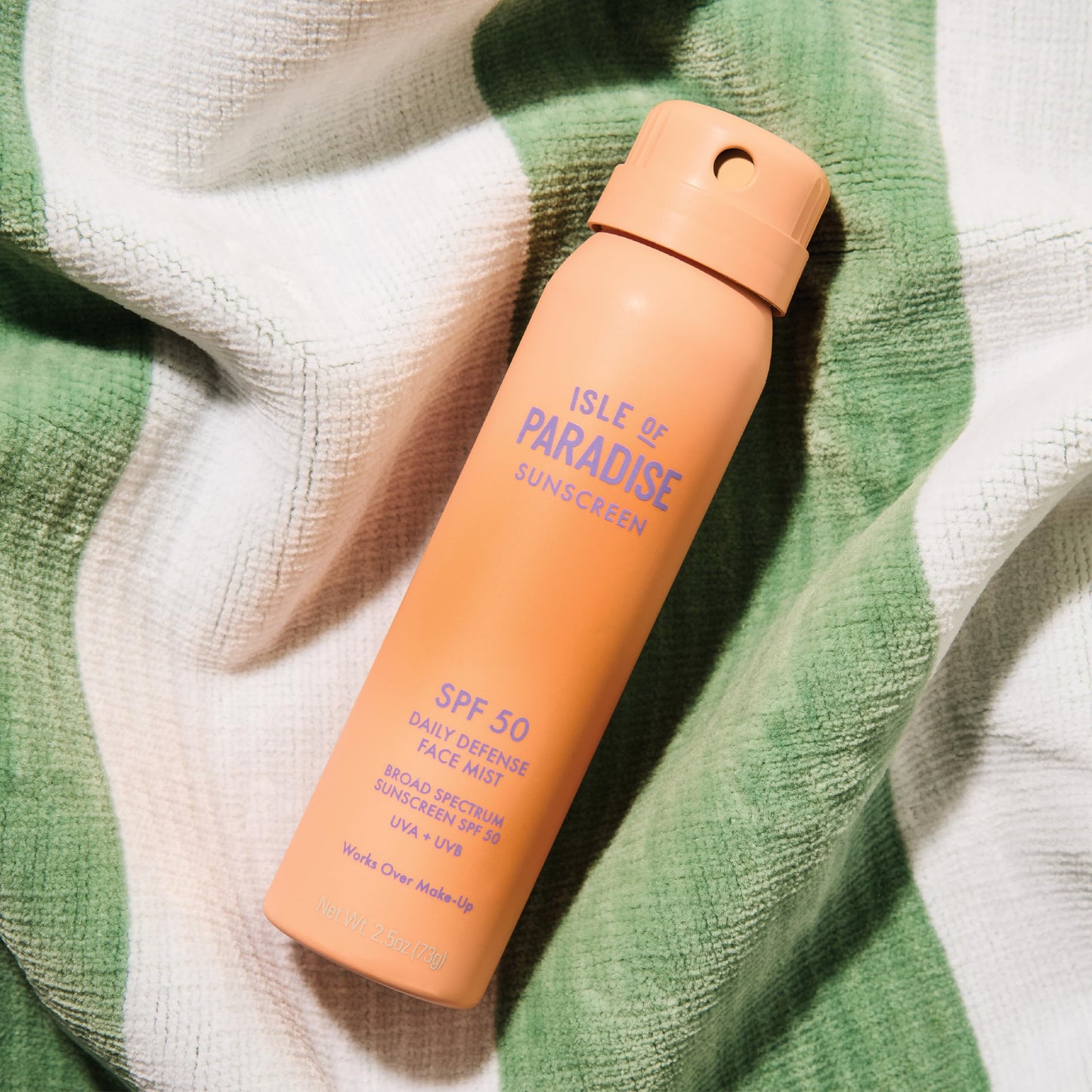 Isle Of Paradise Daily Defense Face Mist SPF 50 Sunscreen, Broad-Spectrum UVA/UVB Protection, Weightless & Lightweight, Hydrating Spray Sunscreen for All Skin Types, 2 fl. oz