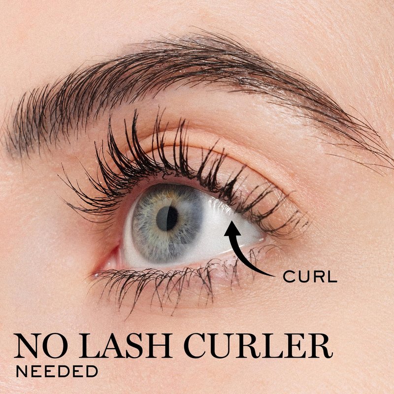 Lancôme Curl Goddess Mascara 01 Black – Volumizing & Curling Mascara for Dramatic Lashes, 1.5x Curl Boost, +800% Volume, 30H Hold, Clump-Free, Weightless, Fanned-Out Lashes, Travel Size
