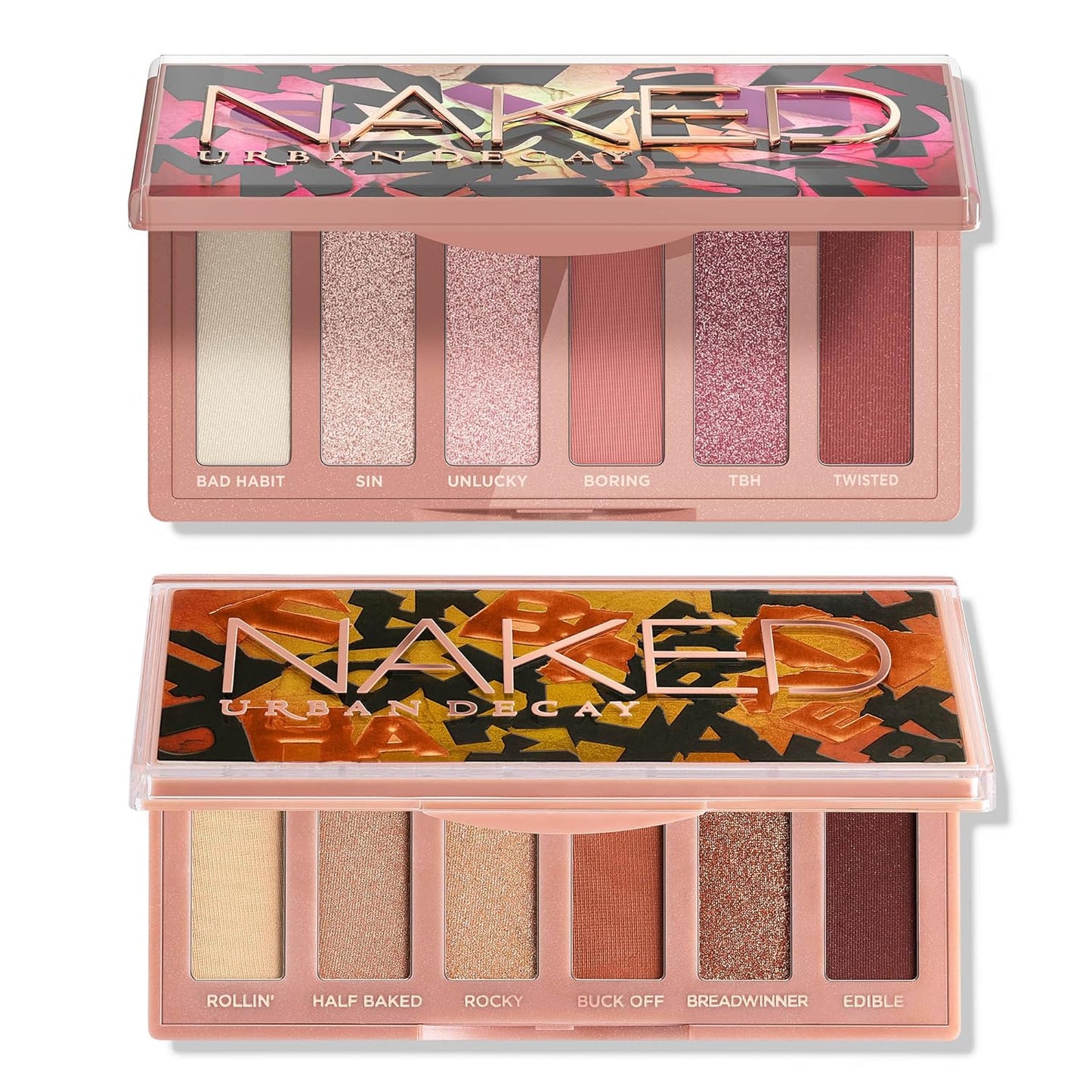 Urban Decay Naked Mini Eyeshadow Palette - Travel Size 6-Pan Makeup Set | Neutral Pinks & Browns