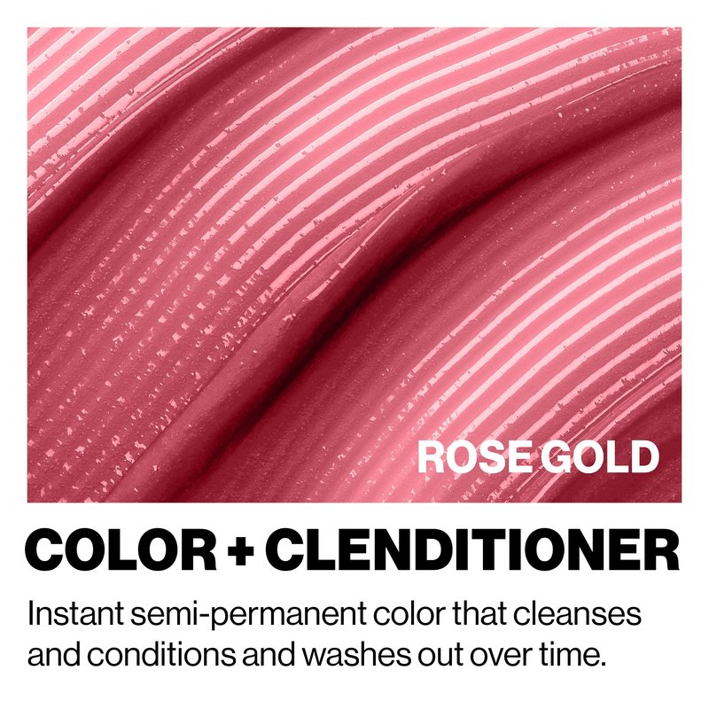 Keracolor Clenditioner ROSE GOLD Hair Dye - Semi Permanent Hair Color Depositing Conditioner, Cruelty-free, 12 Fl. Oz.