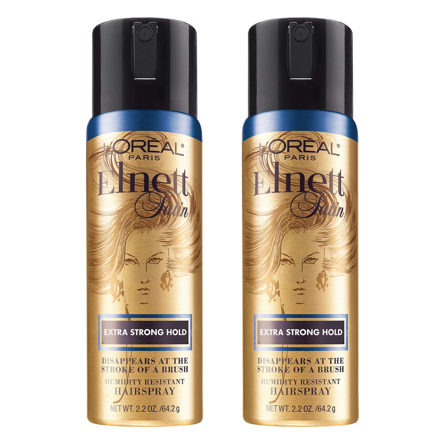 L'Oreal Paris Elnett Satin Extra Strong Hold Hairspray - Color Treated Hair 11 Ounce (1 Count) (Packaging May Vary)