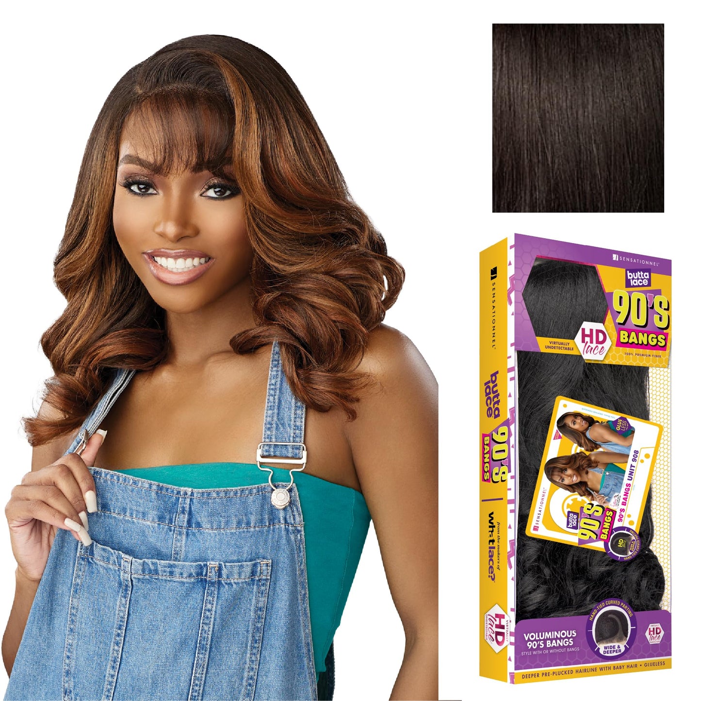 Sensationnel Butta Lace 90s Bangs Wig - Unit 908