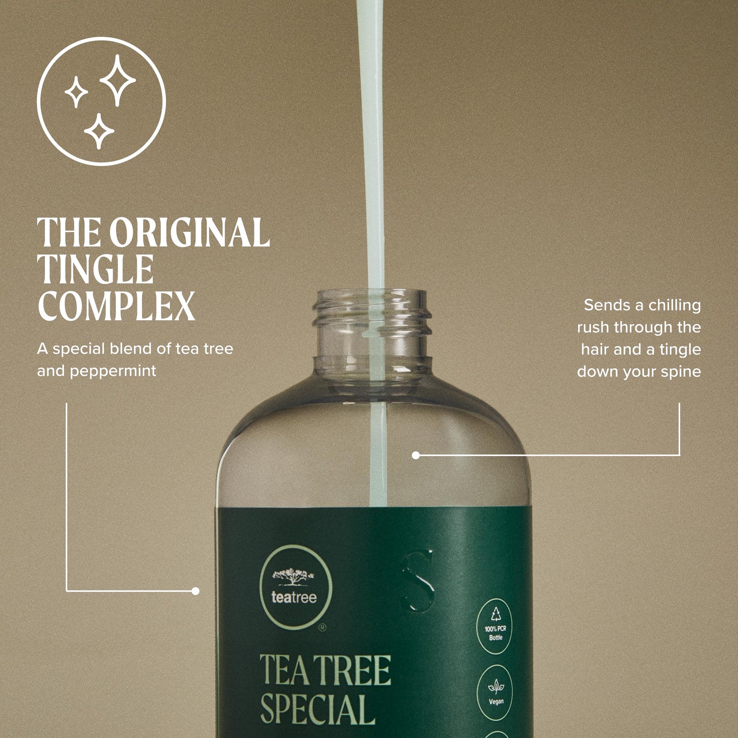 Tea Tree Special Shampoo Aluminum Bottle, Deep Cleans, Refreshes Scalp, For All Hair Types, Especially Oily Hair, 16.9 oz