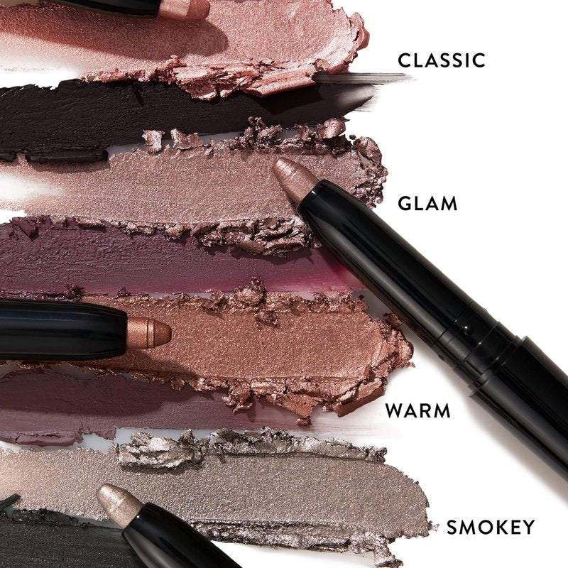 Laura Geller Dual-Ended Eyeshadow & Eyeliner - Glam Smokey Purple/Rich Plum - Waterproof Cream Shadow & Smooth Glide Liner