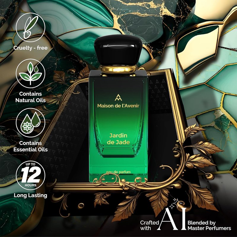 Jardin de Jade Eau de Parfum - Lush Fruity Floral Fragrance | Unisex | 100ml / 3.4 fl. oz.
