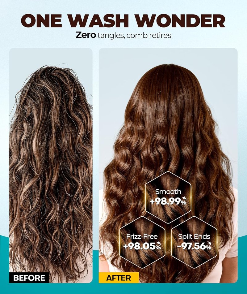 Hair Mask with 5 Botanical Oils - Ultra Moisture & Hydration Treatment | Dual-Protein Keratin Conditioner for Damaged Hair