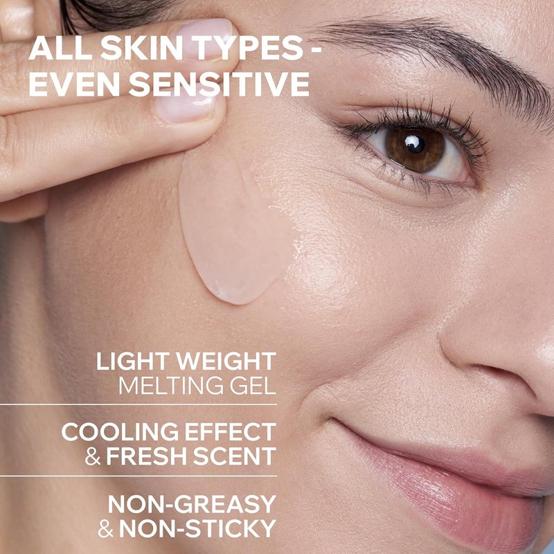 Uriage Moisturizing Face Gel - Hyaluronic Acid, 24H Hydration | Lightweight Gel for Combination/Oily Skin
