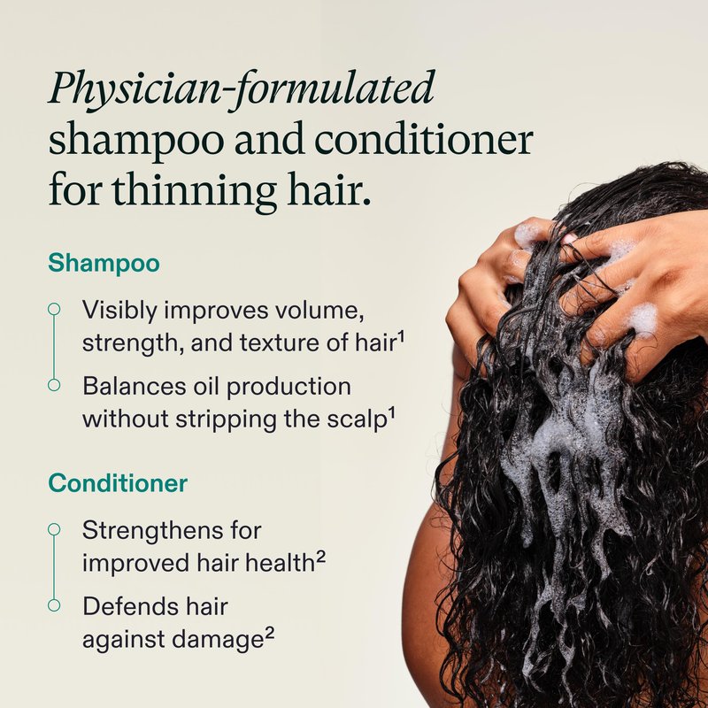 Nutrafol Shampoo and Conditioner, Full of Strength Gift Set in Travel Size, Cleanse and Protect Hair and Scalp, Improves Hair Volume, Strength and Texture, Physician-formulated - 2 Fl Oz Bottles