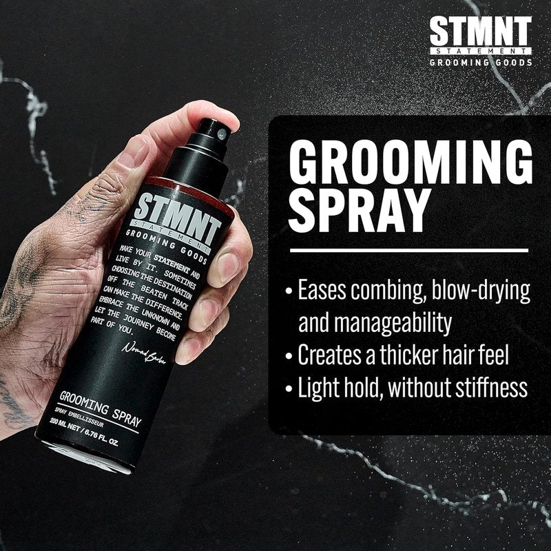 STMNT Grooming Spray - Natural Finish Hair Styling Spray for Thicker Hair | 6.7 oz Non-Sticky Formula